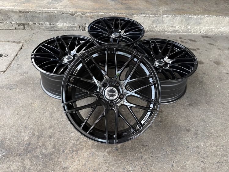 18" อื่นๆ ล้อแม็กขอบ18 NAYA 5รู114 กว้าง8.5 ออฟ35 สีดำเงา สภาพสวยมากๆ (ล้อทำสีมาใหม่เพื่อความสวยงาม ไม่มีซ่อม)