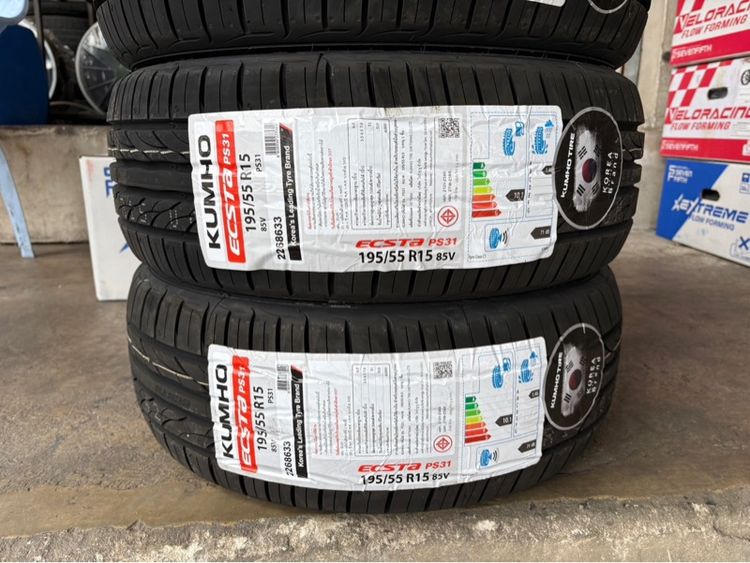 ยางมือ1 KUMHO195-55-15 ปี26 ปีแท้ (ยางเกาหลี) รูปที่ 3