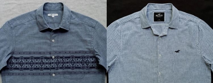 เสื้อเชิ้ตแขนสั้น GOOD DAY + HOLLISTER รูปที่ 9