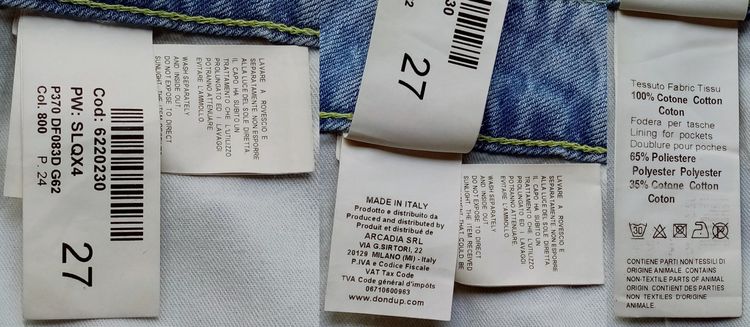 ใหม่เอี่ยม ยีนส์ DONDUP (ITALY) รูปที่ 14