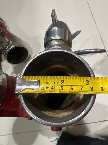 ข้อต่อดับเพลิงสามทางทองเหลืองเก่าเก็บ รูปที่ 4