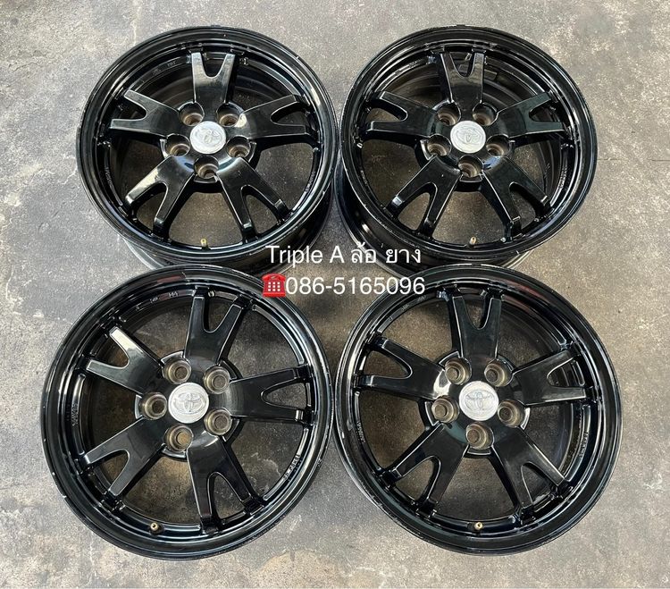 ✨ล้อแม็ก 5รู100✨Toyota Prius ขอบ 15 สีดำ รูปที่ 7