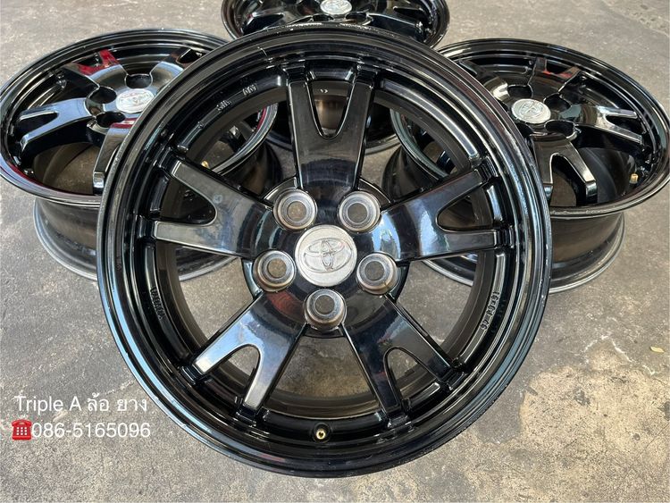 ✨ล้อแม็ก 5รู100✨Toyota Prius ขอบ 15 สีดำ รูปที่ 2