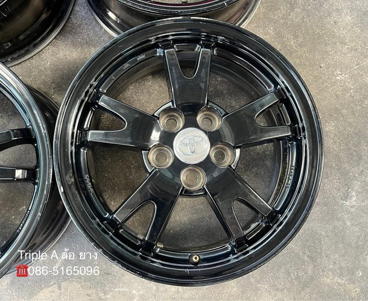 ✨ล้อแม็ก 5รู100✨Toyota Prius ขอบ 15 สีดำ รูปที่ 3