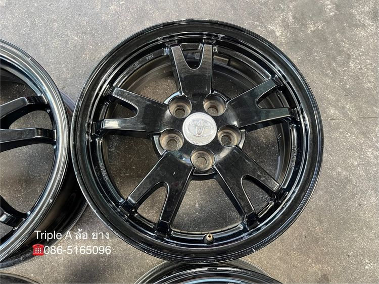 ✨ล้อแม็ก 5รู100✨Toyota Prius ขอบ 15 สีดำ รูปที่ 5