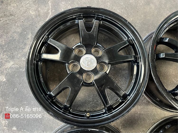 ✨ล้อแม็ก 5รู100✨Toyota Prius ขอบ 15 สีดำ รูปที่ 4