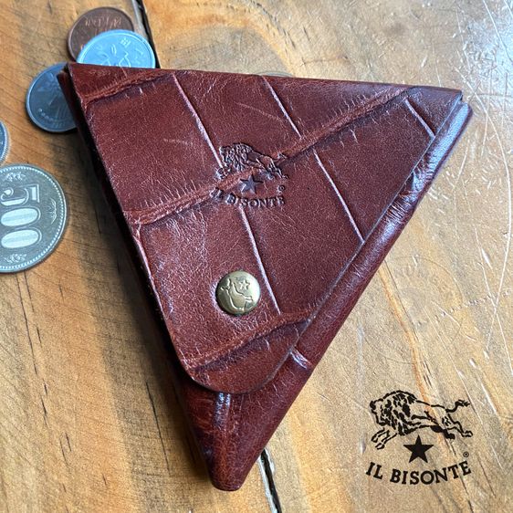 IL BISONTE Wallet กระเป๋าสตางค์ ใส่เหรียญ Made in Italy นำเข้า JAPAN รูปที่ 2
