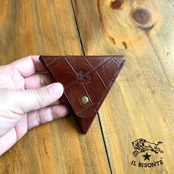 IL BISONTE Wallet กระเป๋าสตางค์ ใส่เหรียญ Made in Italy นำเข้า JAPAN รูปที่ 9