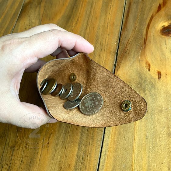 IL BISONTE Wallet กระเป๋าสตางค์ ใส่เหรียญ Made in Italy นำเข้า JAPAN รูปที่ 8