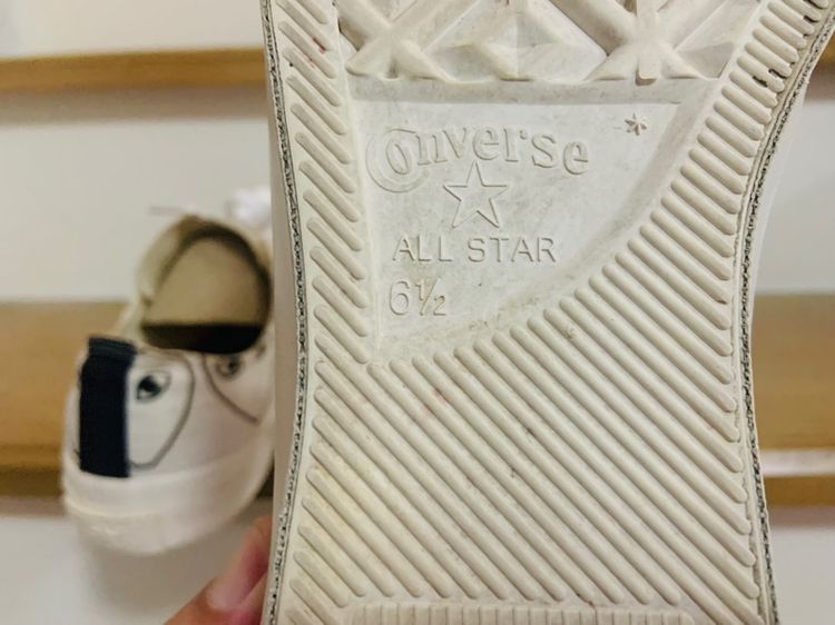 รองเท้า Comme des garçons เบอร์ US 6.5 cm 25 คนเท้า 24.5-25.5 cm ใส่ได้ครับ สภาพดีมาก พื้นเต็ม ทรงสวย หายากน่าสะลมครับ รูปที่ 5