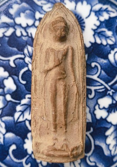 พระกรุเนื้อดินพิมพ์พระลีลาวัดถ้ำหีบเก่าค่ะ รูปที่ 5