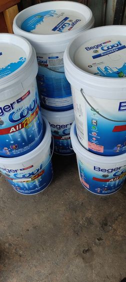 อื่นๆ สีทาบ้าน Beger cool all plus สีเทา บ้านเย็น กันเชื้อราและตะไคร่น้ำ ทาภายนอกและภายใน