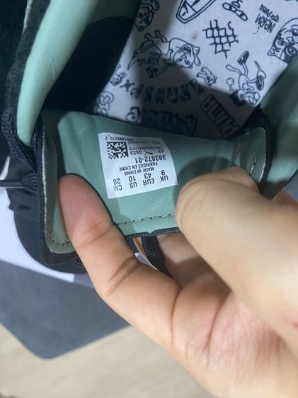 รองเท้าผ้าใบ PUMA x RIPNDIP Suede สี Black-Eucalyptus รูปที่ 5