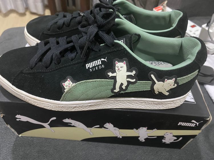 รองเท้าผ้าใบ PUMA x RIPNDIP Suede สี Black-Eucalyptus รูปที่ 2