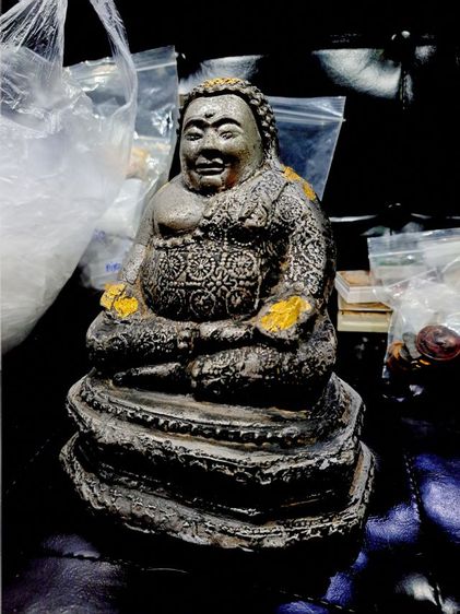 พระบูชาสังกัจจายน์เนื้อเงินยวง แปะทองเก่า รูปที่ 2