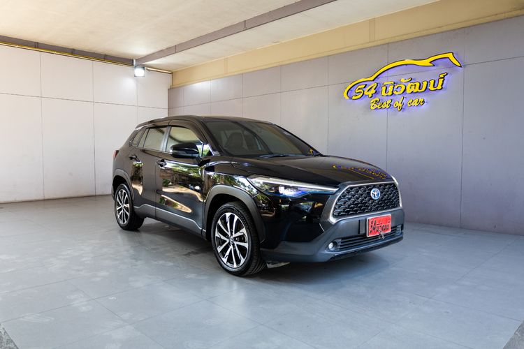 รถ Toyota Corolla Cross 1.8 Hybrid Premium สี ดำ
