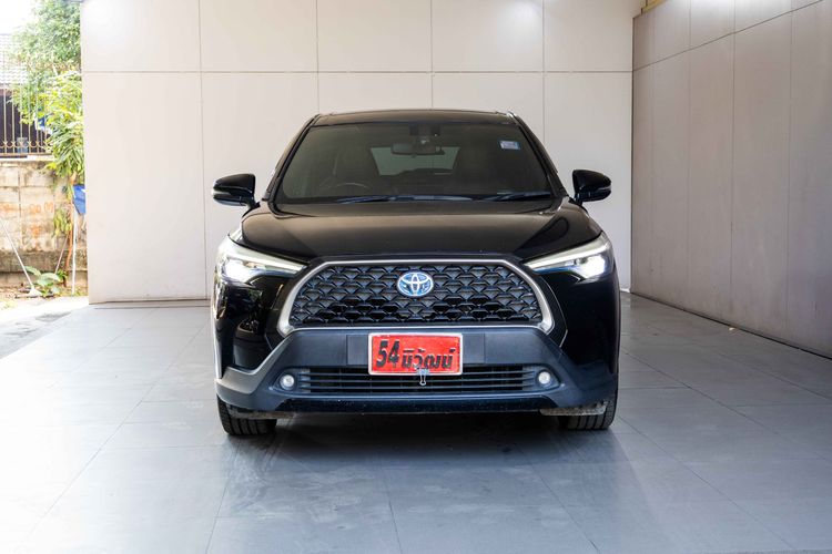 Toyota Corolla Cross 2021 1.8 Hybrid Premium Utility-car ไฮบริด ไม่ติดแก๊ส เกียร์อัตโนมัติ ดำ รูปที่ 2