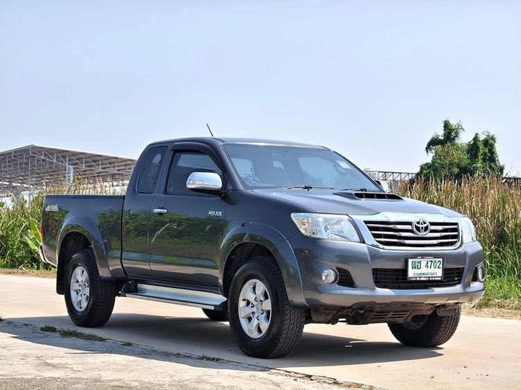 Toyota Hilux Vigo Champ 2013 Smart Cab 2.5 E Prerunner Pickup ดีเซล ไม่ติดแก๊ส เกียร์ธรรมดา เทา รูปที่ 3