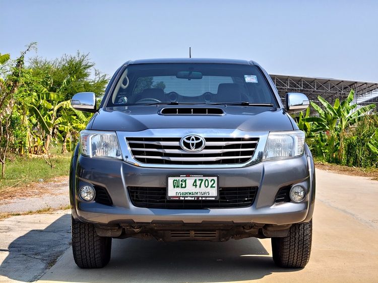 Toyota Hilux Vigo Champ 2013 Smart Cab 2.5 E Prerunner Pickup ดีเซล ไม่ติดแก๊ส เกียร์ธรรมดา เทา รูปที่ 2