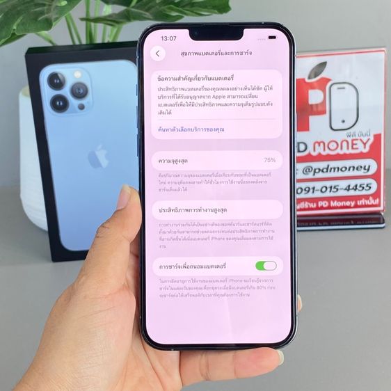 iPhone 13 Pro Max, 256GB (Sierra Blue) รูปที่ 4