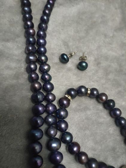 เซ็ตสร้อยต่างหูข้อมือมุกแท้ทั้งหมด รูปที่ 4