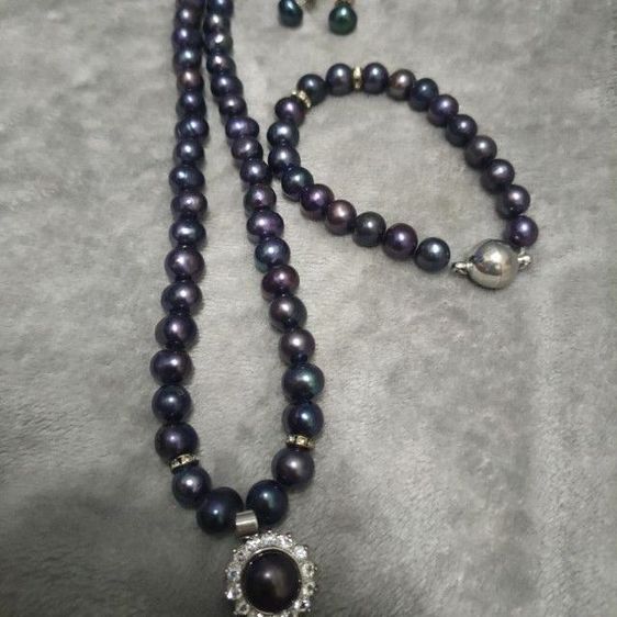 เซ็ตสร้อยต่างหูข้อมือมุกแท้ทั้งหมด