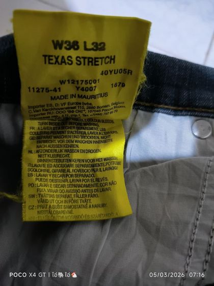 👖 Wrangler Texas-Stretch แท้
 สภาพสวย. 
 ไซส์ W36 L32 (ป้าย: W36)
 รูปที่ 7