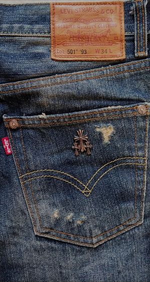 กางเกงยีนส์ Chrome Hearts  รูปที่ 4