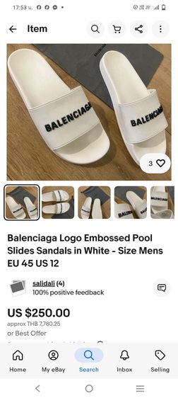 รองเท้าแตะ Balenciaga  รูปที่ 7