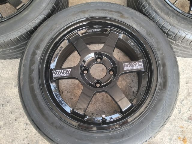 TE37 สีดำพร้อมยาง 195 55 ปลายปี 21 รูปที่ 4