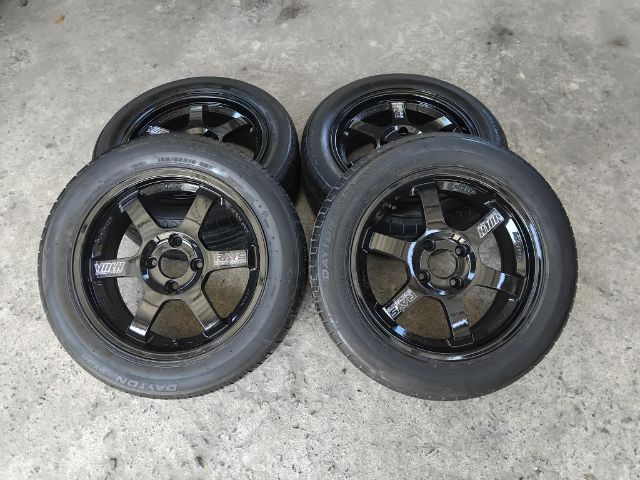 TE37 สีดำพร้อมยาง 195 55 ปลายปี 21 รูปที่ 6