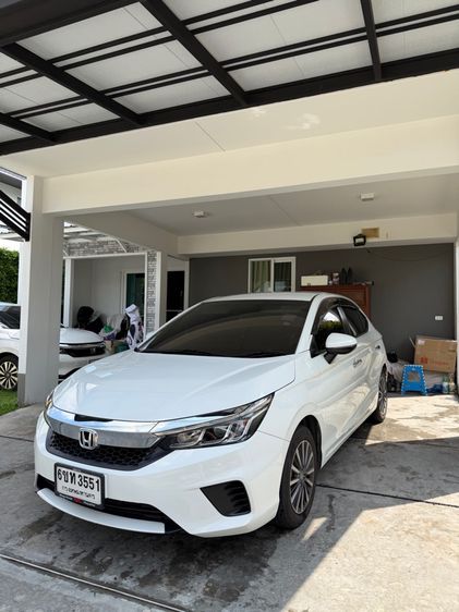 Honda City 2022 1.0 SV เบนซิน ไม่ติดแก๊ส เกียร์อัตโนมัติ ขาว รูปที่ 3