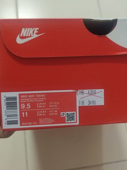 Nike M2K TEKNO 9.5 ใส่ครั้งเดียว ซื้อมา 3490 ส่งต่อ 2,800 บาท รูปที่ 5
