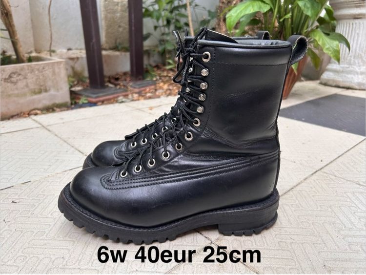 ดำ หนังแท้ รองเท้าบู๊ท UK 6.5 | EU 40 | US 7 อื่นๆ รองเท้า บูท