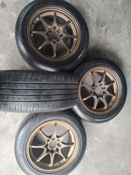 15" ce 28 สีน้ำตาลพร้อมยาง 195 55 15 b20
