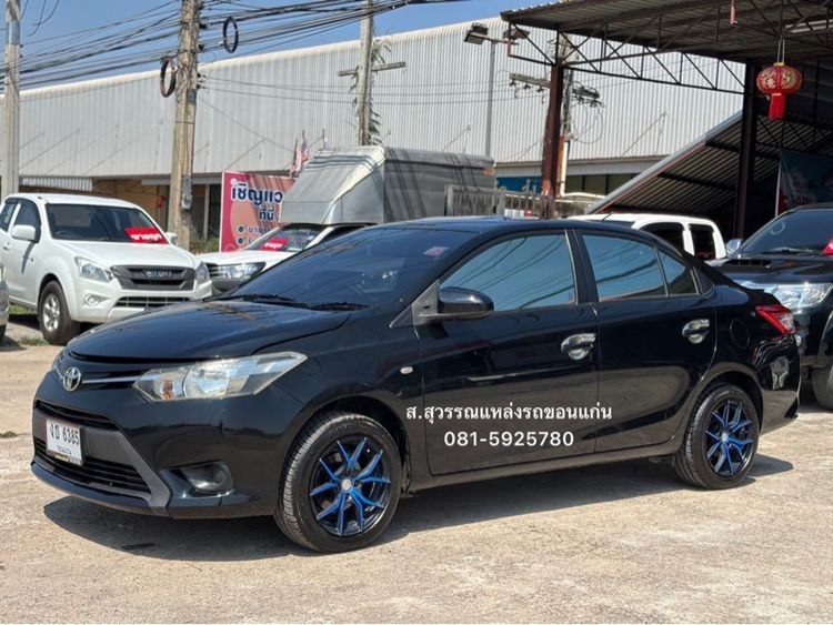 Toyota Vios 2016 1.5 J เบนซิน ไม่ติดแก๊ส เกียร์อัตโนมัติ ดำ รูปที่ 3