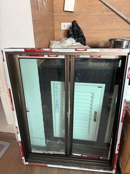 หน้าต่าง ขนาด 100×80ซม. หน้าต่างอลูมิเนียม หน้าต่างบานเลื่อน 2ช่อง รูปที่ 2