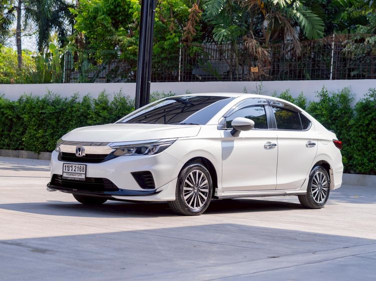 Honda City 2021 1.0 SV Sedan เบนซิน ไม่ติดแก๊ส เกียร์อัตโนมัติ ขาว รูปที่ 3