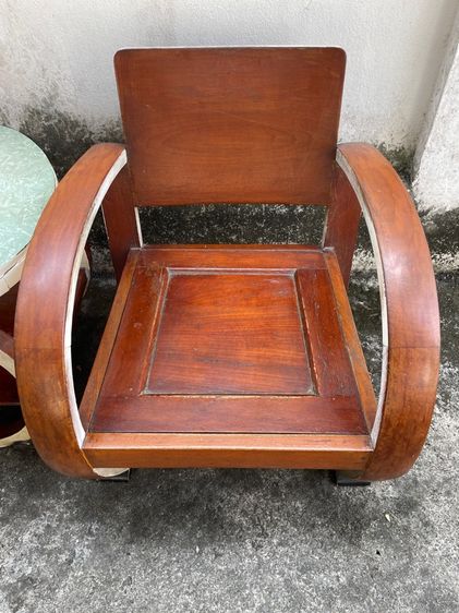 ชุดเก้าอี้รถถังไม้สักงานเก่า รูปที่ 4