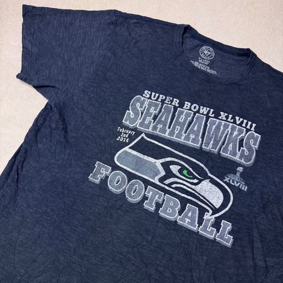 เสื้อยืด 47 x Seahawks Football ผ้านิ่มใส่สบาย Size XL​ รูปที่ 3