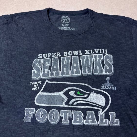 เสื้อยืด 47 x Seahawks Football ผ้านิ่มใส่สบาย Size XL​