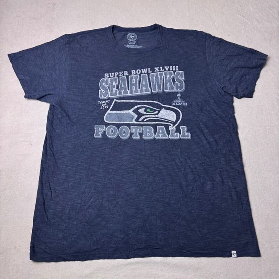 เสื้อยืด 47 x Seahawks Football ผ้านิ่มใส่สบาย Size XL​ รูปที่ 2