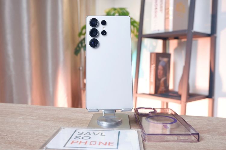 256 GB Samsung Galaxy S25 Ultra 12+256GB สี Whitesilver เครื่องสวย ราคาเพียง 26,990.- มีประกันร้าน 60วัน