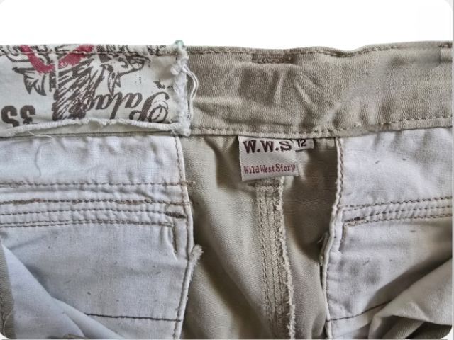 🔊ดีเทลล้นๆ‼️กางเกงคาร์โก้ สีเบจ วินเทจ สภาพกริบ ทรงใครใส่ก็รอด เท่ให้สุดแล้วหยุดที่ตัวนี้❗️กางเกงที่ใส่แล้วดูดีขึ้น ซื้อเลย‼️ รูปที่ 13