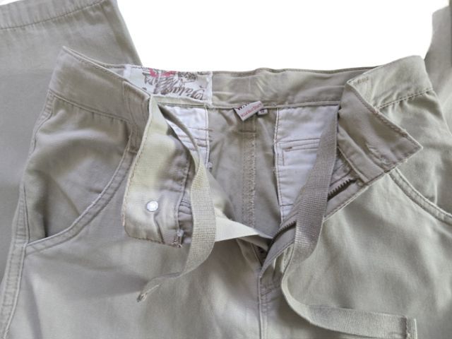🔊ดีเทลล้นๆ‼️กางเกงคาร์โก้ สีเบจ วินเทจ สภาพกริบ ทรงใครใส่ก็รอด เท่ให้สุดแล้วหยุดที่ตัวนี้❗️กางเกงที่ใส่แล้วดูดีขึ้น ซื้อเลย‼️ รูปที่ 12