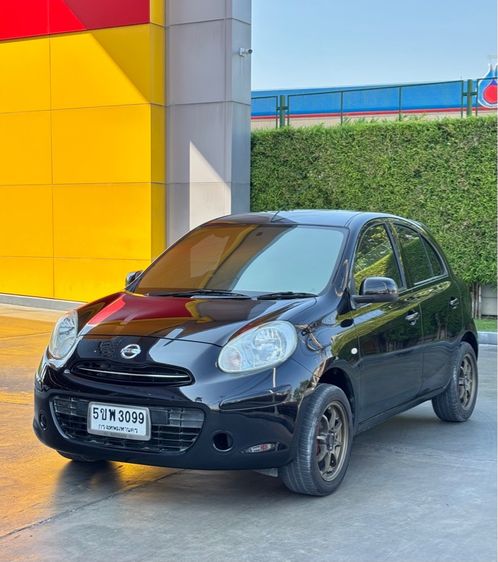 Nissan March 2013 1.2 E Sedan เบนซิน ไม่ติดแก๊ส เกียร์อัตโนมัติ ดำ รูปที่ 2