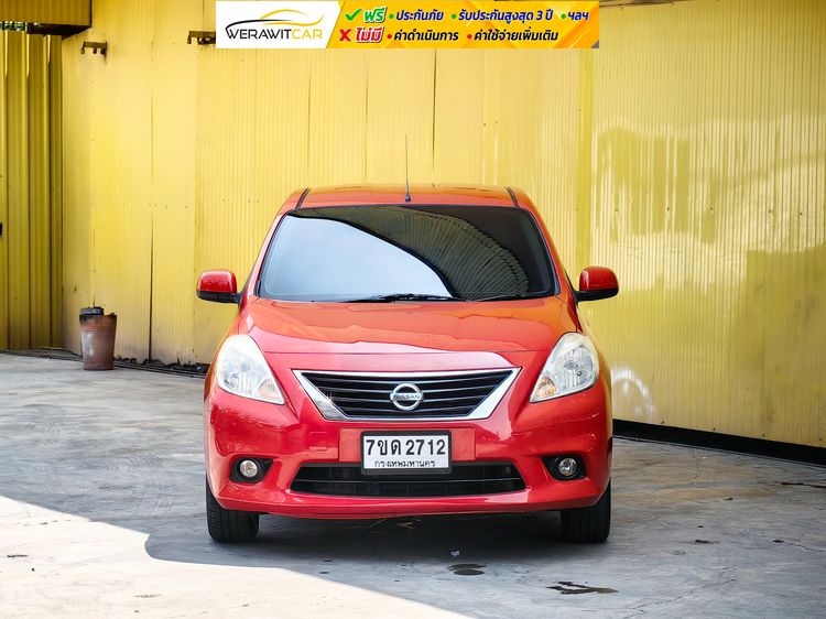 Nissan Almera 2012 1.2 VL Sedan เบนซิน ไม่ติดแก๊ส เกียร์อัตโนมัติ แดง รูปที่ 2