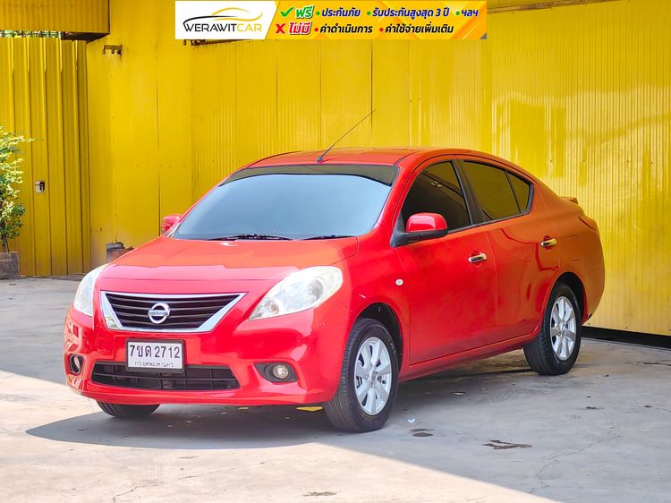 Nissan Almera 2012 1.2 VL Sedan เบนซิน ไม่ติดแก๊ส เกียร์อัตโนมัติ แดง รูปที่ 3