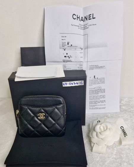 Chanel Zip Card Holder  รูปที่ 8