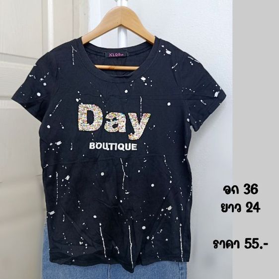 เสื้อยืดสีดำ งานชาย หญิง รูปที่ 12